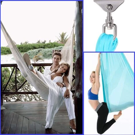 MEZHENG Crochet De Plafond Chaise Suspendue Crochet De Plafond Robuste Chaise Pivotante En Acier Inoxydable 5 MEZHENG Crochet De Plafond Chaise Suspendue Crochet De Plafond Robuste Chaise Pivotante En Acier Inoxydable – Image 5