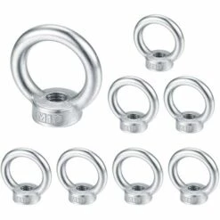 GGNRALNY M10 écrou à Oeil, Anneau De Levage Boulon à œil, Acier Inoxydable 304 écrou De Bague, Piton à Visser Ecrous - 8 Pcs