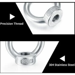 GGNRALNY M10 écrou à Oeil, Anneau De Levage Boulon à œil, Acier Inoxydable 304 écrou De Bague, Piton à Visser Ecrous - 8 Pcs 9 GGNRALNY M10 écrou à Oeil, Anneau De Levage Boulon à œil, Acier Inoxydable 304 écrou De Bague, Piton à Visser Ecrous - 8 Pcs -Treuil, cric, palan et accessoires Soldes Boutique 67354659 5