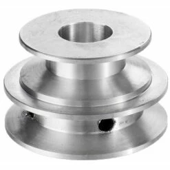 MèREÉTERNEL Poulie À Double Rainure En Alliage D'Aluminium 40 Et 50 Mm, Poulie En Forme De V À Alésage Fixe De 8 À 20 Mm Pour Courroie De 10 Mm - 12 Mm Ternel