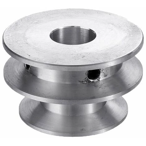 MèREÉTERNEL Poulie À Double Rainure En Alliage D'Aluminium 40 Et 50 Mm, Poulie En Forme De V À Alésage Fixe De 8 À 20 Mm Pour Courroie De 10 Mm - 12 Mm Ternel 2 MèREÉTERNEL Poulie À Double Rainure En Alliage D'Aluminium 40 Et 50 Mm, Poulie En Forme De V À Alésage Fixe De 8 À 20 Mm Pour Courroie De 10 Mm - 12 Mm Ternel – Image 2
