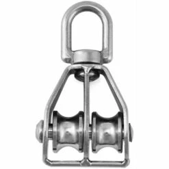 MèREÉTERNEL M15 Bloc De Poulie Double En Acier Inoxydable 304, Pivotant Double Poulie De Levage, Pack Of 2 Ternel -Treuil, cric, palan et accessoires Soldes Boutique 67431244 3
