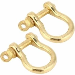 ENLENK 2 Ensemble Manille D'ancre En Laiton Pur Type U Porte-clés Porte-clés Crochet Boucle De Connexion Dorée Manille 10mm Manille U 7 ENLENK 2 Ensemble Manille D'ancre En Laiton Pur Type U Porte-clés Porte-clés Crochet Boucle De Connexion Dorée Manille 10mm Manille U -Treuil, cric, palan et accessoires Soldes Boutique 67680987 3