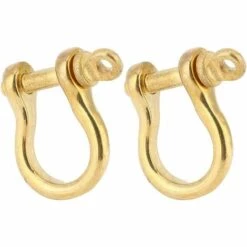 ENLENK 2 Ensemble Manille D'ancre En Laiton Pur Type U Porte-clés Porte-clés Crochet Boucle De Connexion Dorée Manille 10mm Manille U 9 ENLENK 2 Ensemble Manille D'ancre En Laiton Pur Type U Porte-clés Porte-clés Crochet Boucle De Connexion Dorée Manille 10mm Manille U -Treuil, cric, palan et accessoires Soldes Boutique 67680987 5