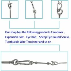 YIENJAOY AGILITY M10X18 304 En Acier Inoxydable Filetage Mâle Anneau De Levage À Oeil Boulon À Oeil Boulon À Oeil Vis Machines Épaule 2 PCS -Treuil, cric, palan et accessoires Soldes Boutique 67818972 3