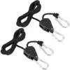 YIENJAOY AGILITY Cliquet De Corde Cliquet Hanger Poulie Corde(2 PCS),Cordes à Crochet Cordes à Cliquet, Crochets, élingues D'éclairage D'usine, Crochets De Charge Réglables, Jusqu'à Un Poids Maximum De 68 Kg.