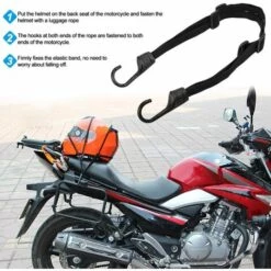 LADACèE Tendeur Vélo En Nylon Sangle De Bagages Avec Crochet Sangle Tendeur Élastique Rétractable Élastique Casque Sangle 60-90cm Lock Tendeur Plat Sangle Accessoire Pour Moto Vélo Bagage(Noir) -Treuil, cric, palan et accessoires Soldes Boutique 67860819 4