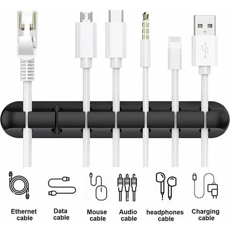 LLOVE Clips Câble Organisateur Bureau, Lot De 3 Support De Câble, Organisateur De Cordon, Gestion Des Cables, Câble Rangement Pour USB Câbles De Chargeur/Souris/Écouteur/PC 4 LLOVE Clips Câble Organisateur Bureau, Lot De 3 Support De Câble, Organisateur De Cordon, Gestion Des Cables, Câble Rangement Pour USB Câbles De Chargeur/Souris/Écouteur/PC – Image 4
