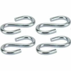 CYCLINGCOLORS 4x Crochet En S Acier Inoxydable Diamètre 3mm Universel Fixation Corde Cuisine Vaisselle Mural Rideau Inox Suspendre Ustensile