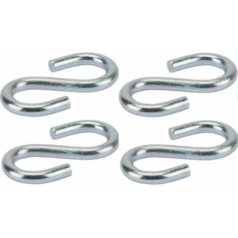 CYCLINGCOLORS 4x Crochet En S Acier Inoxydable Diamètre 4mm Universel Fixation Corde Cuisine Vaisselle Mural Rideau Inox Suspendre Ustensile 1 CYCLINGCOLORS 4x Crochet En S Acier Inoxydable Diamètre 4mm Universel Fixation Corde Cuisine Vaisselle Mural Rideau Inox Suspendre Ustensile