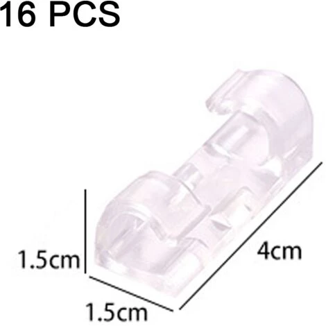 ABCRITAL Clips De Câble Auto-adhésifs Organisateur Drop Wire Holder Cord Management -White 2 ABCRITAL Clips De Câble Auto-adhésifs Organisateur Drop Wire Holder Cord Management -White – Image 2