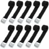 QERSTA Sangle D'arrimage 10 Pièces, Sangles De Cargaison, Attache à Boucle à Came Pour Kayak D'arrimage