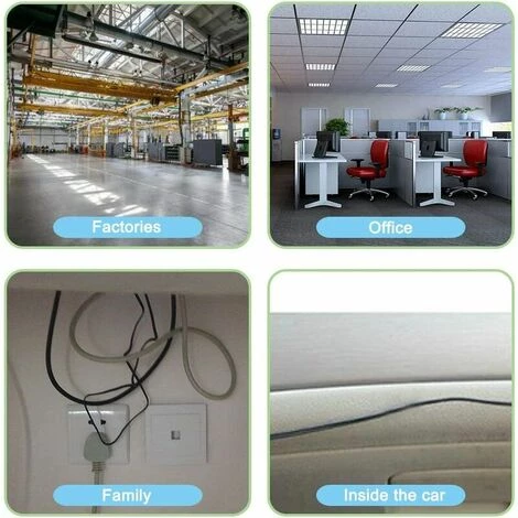 LLOVE Clips Et Attache-câbles Murales 60 Pcs Clips De Câble Adhésif,plastique Organisateurs De Cordon De Câble Clip De Gestion De Stockage De Câble Pour Bureau à Domicile - Noir, Blanc 5 LLOVE Clips Et Attache-câbles Murales 60 Pcs Clips De Câble Adhésif,plastique Organisateurs De Cordon De Câble Clip De Gestion De Stockage De Câble Pour Bureau à Domicile - Noir, Blanc – Image 5