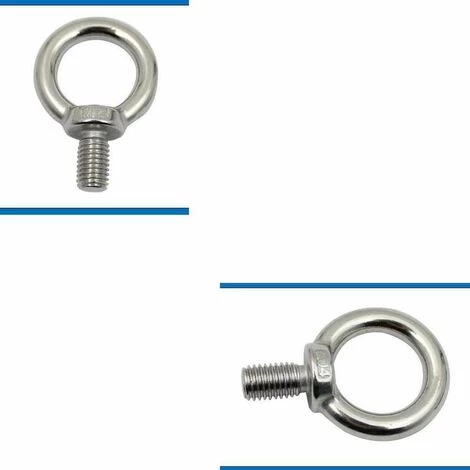 GRID COOL Lot De 10 Boulons à œil M8 En Acier Inoxydable, Boulons à œil Antirouille, Boulon à œil Rond, Boulon à œil Rond, Boulon à œil, Acier Inoxydable 304, Pas Facile à Corroder. 4 GRID COOL Lot De 10 Boulons à œil M8 En Acier Inoxydable, Boulons à œil Antirouille, Boulon à œil Rond, Boulon à œil Rond, Boulon à œil, Acier Inoxydable 304, Pas Facile à Corroder. – Image 4