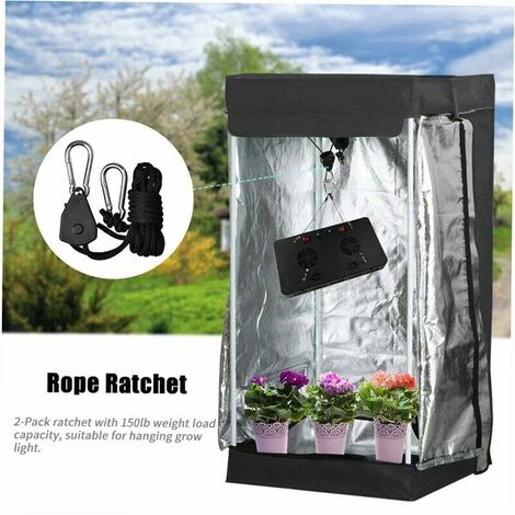 Cisea 1/8 Corde De Levage Plante Lumière Corde Suspendue Longe Tendeur De Corde Roue En Métal Poulie En Plastique 5 Cisea 1/8 Corde De Levage Plante Lumière Corde Suspendue Longe Tendeur De Corde Roue En Métal Poulie En Plastique – Image 5