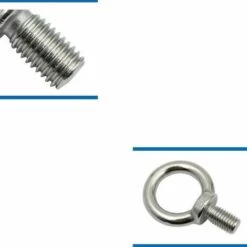 Cisea Lot De 10 Boulons à œil M8 En Acier Inoxydable, Boulons à œil Antirouille, Boulon à œil Rond, Boulon à œil Rond, Boulon à œil, Acier Inoxydable 304, Pas Facile à Corroder. -Treuil, cric, palan et accessoires Soldes Boutique 68076514 3