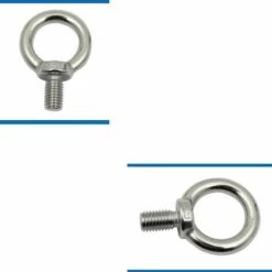 Cisea Lot De 10 Boulons à œil M8 En Acier Inoxydable, Boulons à œil Antirouille, Boulon à œil Rond, Boulon à œil Rond, Boulon à œil, Acier Inoxydable 304, Pas Facile à Corroder. -Treuil, cric, palan et accessoires Soldes Boutique 68076514 4