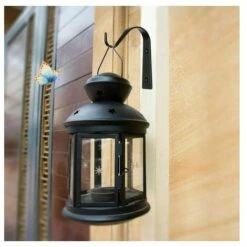 QERSTA Crochet Mural En Fer Métallique 2 Pièces, Support De Plante Suspendu (noir) -Treuil, cric, palan et accessoires Soldes Boutique 68097009 5