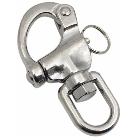 OYLDA Manille à œillet Pivotante En Acier Inoxydable 316 à Dégagement Rapide Pour Chaîne D'ancre De Bateau, Longueur 70 Mm 1 OYLDA Manille à œillet Pivotante En Acier Inoxydable 316 à Dégagement Rapide Pour Chaîne D'ancre De Bateau, Longueur 70 Mm