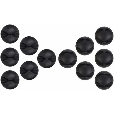 FLYME Clips Et Attache-câbles Murales Lot De 12 Clips Câble Durable, Range-câbles Et Serre-câbles, Self-adhésif, Organiseur Et Gestion De Câble 1 FLYME Clips Et Attache-câbles Murales Lot De 12 Clips Câble Durable, Range-câbles Et Serre-câbles, Self-adhésif, Organiseur Et Gestion De Câble