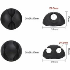 LLOVE Clips Et Attache-câbles Murales Lot De 12 Clips Câble Durable, Range-câbles Et Serre-câbles, Self-adhésif, Organiseur Et Gestion De Câble -Treuil, cric, palan et accessoires Soldes Boutique 68201702 3