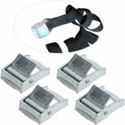 MERéTéET Boucle En Alliage De Zinc, 4 Pièces Boucle En Alliage De Zinc Pour Les Cargaisons D'arrimage Robustes Sangle Tendeur Fixe Boucle à Cliquet(25mm),KoleZy 9 MERéTéET Boucle En Alliage De Zinc, 4 Pièces Boucle En Alliage De Zinc Pour Les Cargaisons D'arrimage Robustes Sangle Tendeur Fixe Boucle à Cliquet(25mm),KoleZy -Treuil, cric, palan et accessoires Soldes Boutique 68274476 5