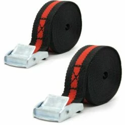 Cisea 2pcs 8 FT Porable Heavy Duty Arrimage Cargo Sangle Bagages Arrimage Forte Sangle À Cliquet Ceinture - AP3257-Z - AP3257-Z
