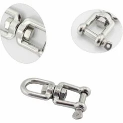LLOVE Émerillon Manilles Chaînes D'ancrage D'amarrage Connecteur Pivotant En 304 INOX Pour Bateau Marine - 10mm 9 LLOVE Émerillon Manilles Chaînes D'ancrage D'amarrage Connecteur Pivotant En 304 INOX Pour Bateau Marine - 10mm -Treuil, cric, palan et accessoires Soldes Boutique 68573579 5