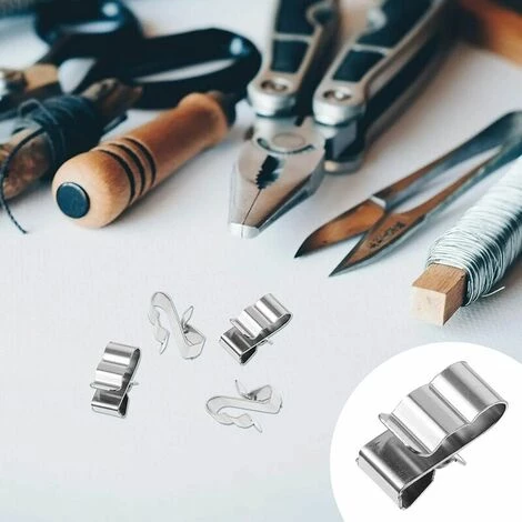 LLOVE 50Pcs Clips De Fil Métallique Pour Remorque Remorque Cadre De Câble Pince Pour Panneau Solaire Sunrunner Solaire Photovoltaïque Clips De Câble 4 LLOVE 50Pcs Clips De Fil Métallique Pour Remorque Remorque Cadre De Câble Pince Pour Panneau Solaire Sunrunner Solaire Photovoltaïque Clips De Câble – Image 4