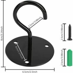 YIDOMDE Crochet De Plafond Montage à Visser Crochet Mural Supérieur Pour Suspendus Lumière, Panier De Plantes Jardin, Jardinières, Mangeoires à Oiseaux, Lanternes, Carillons éoliens, Moustiquaire (2pcs) -Treuil, cric, palan et accessoires Soldes Boutique 68607657 5