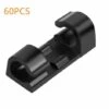 YIDOMDE 60 Pièces De Serre-cables, Support De Cable Avec Base Adhésive, Jeu De Serre-cable Pour Bureau, Cordon D'alimentation, Noir