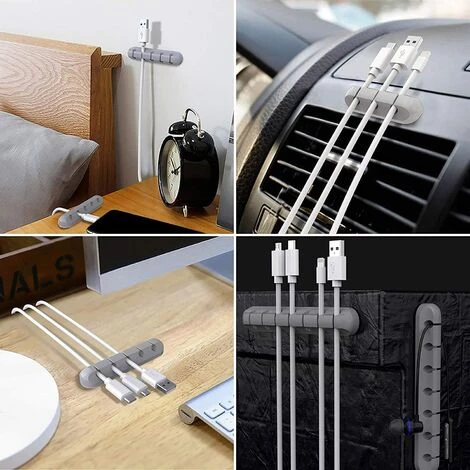 YIDOMDE Support De Cable Serre-cables Gestion Des Cables, Paquet De 3 Pinces Pour Cables Gestion Des Cables Organisateur De Cables Gestion Des Cables Polyvalente-B 4 YIDOMDE Support De Cable Serre-cables Gestion Des Cables, Paquet De 3 Pinces Pour Cables Gestion Des Cables Organisateur De Cables Gestion Des Cables Polyvalente-B – Image 4