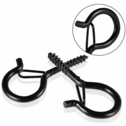 Cisea Lot De 20 Crochets à Visser Noir 4 Mm X 55 Mm 7 Cisea Lot De 20 Crochets à Visser Noir 4 Mm X 55 Mm -Treuil, cric, palan et accessoires Soldes Boutique 68695779 3