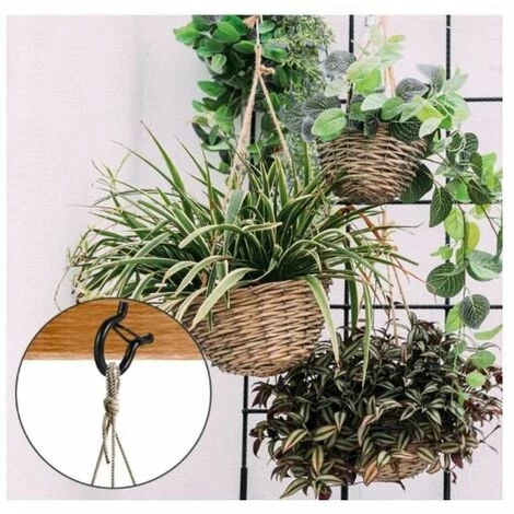 Cisea Lot De 20 Crochets à Visser Noir 4 Mm X 55 Mm 4 Cisea Lot De 20 Crochets à Visser Noir 4 Mm X 55 Mm – Image 4