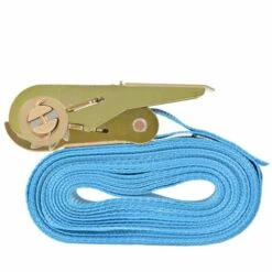 Sangle D’Arrimage à Cliquet Bleu 0,8 Tonne 6 Mx25 Mm 4 Pcs VidaXL -Treuil, cric, palan et accessoires Soldes Boutique 7199805 4