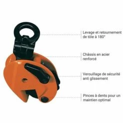 APPAREIL DE LEVAGE - MATISERE Pince De Levage Vertical - 3000kg - CL30 -Treuil, cric, palan et accessoires Soldes Boutique 7307958 4