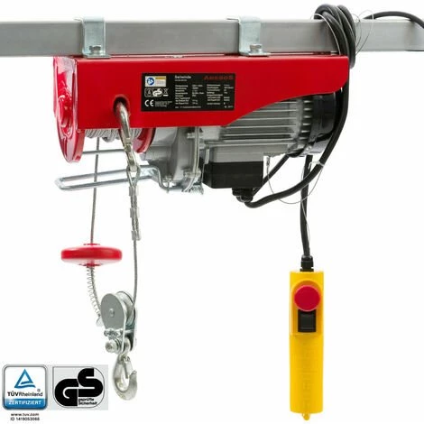 AREBOS Treuil Palan électrique | 100/200KG | 500W | Treuil Palan à Chaine à Levier | Treuil Palan à Ascenseur Levage Pour Avec Télécommande, Pour Chariot Élévateur, Entrepôts, Chantiers - Rouge 1 AREBOS Treuil Palan électrique | 100/200KG | 500W | Treuil Palan à Chaine à Levier | Treuil Palan à Ascenseur Levage Pour Avec Télécommande, Pour Chariot Élévateur, Entrepôts, Chantiers - Rouge