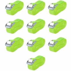VidaXL Sangle 10 Pcs 0,25 Tonne 5 M X 25 Mm Vert Fluorescent - Vert