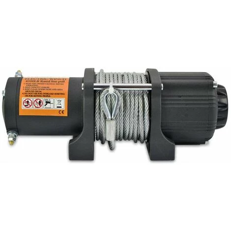 WinchPro - Treuil Électrique 12V 2000kg/4500lbs, Câble D'acier De 15m, 2 Télécommandes (1 Sans Fil, 1 Câble), Plaque De Montage, Idéal Pour Atv, Buggies, Remorques, Quads Et Bateaux 4 WinchPro - Treuil Électrique 12V 2000kg/4500lbs, Câble D'acier De 15m, 2 Télécommandes (1 Sans Fil, 1 Câble), Plaque De Montage, Idéal Pour Atv, Buggies, Remorques, Quads Et Bateaux – Image 4