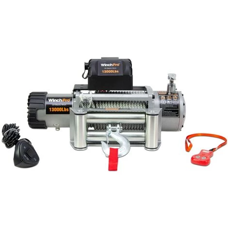 WinchPro - Treuil Électrique 12V 5900kg/13000lbs, Câble En Acier De 26m, 2 Télécommandes Incluses (1 Sans Fil, 1 Câble), Pour Tout-terrain, 4x4, Remorques 2 WinchPro - Treuil Électrique 12V 5900kg/13000lbs, Câble En Acier De 26m, 2 Télécommandes Incluses (1 Sans Fil, 1 Câble), Pour Tout-terrain, 4x4, Remorques – Image 2