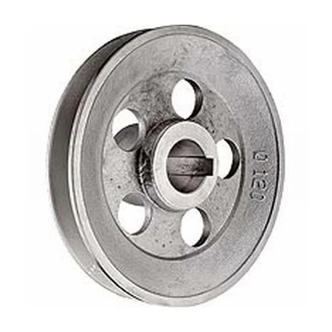 HELIOTRADE Poulie Pour Moteur Electrique 120 Mm Entraxe 19 Mm 1 HELIOTRADE Poulie Pour Moteur Electrique 120 Mm Entraxe 19 Mm