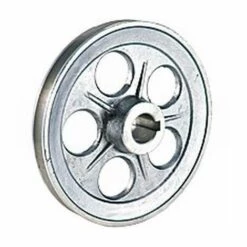 HELIOTRADE Poulie Pour Moteur Electrique 160 Mm Entraxe 24 Mm