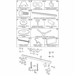 WILTEC Pont Moteur Barre Traverse Support Moteur Levage Moteur Jusqu’à 500 Kg -Treuil, cric, palan et accessoires Soldes Boutique 811387 5