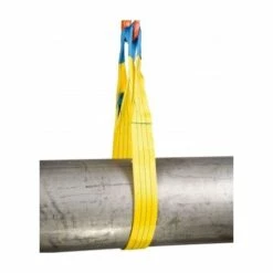 WEBSILOR Elingue Sangle Plate - CMU 3000 Kg - Longueur Utile : 4M - Longueur : 4M - Hauteur De Levée : 4M - Ecartement X Longueur :