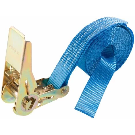 AREBOS 10 X Sangle D'Arrimage | Sangle à Cliquet Sangles | Pour Transport Moto | Camion Sangle Arrimage | Courroies De Tension Pour Camping-car | 4m X 25mm | 800 DaN | En Une Partie - Bleu 2 AREBOS 10 X Sangle D'Arrimage | Sangle à Cliquet Sangles | Pour Transport Moto | Camion Sangle Arrimage | Courroies De Tension Pour Camping-car | 4m X 25mm | 800 DaN | En Une Partie - Bleu – Image 2