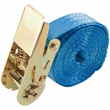 AREBOS 10 X Sangle D'Arrimage | Sangle à Cliquet Sangles | Pour Transport Moto | Camion Sangle Arrimage | Courroies De Tension Pour Camping-car | 4m X 25mm | 800 DaN | En Une Partie - Bleu 3 AREBOS 10 X Sangle D'Arrimage | Sangle à Cliquet Sangles | Pour Transport Moto | Camion Sangle Arrimage | Courroies De Tension Pour Camping-car | 4m X 25mm | 800 DaN | En Une Partie - Bleu – Image 3