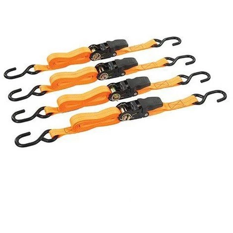 4 Sangles D'arrimage Caoutchoutées à Crochet En S - 25 Mm X 4 M, 250 Kg - 648419 - Silverline 1 4 Sangles D'arrimage Caoutchoutées à Crochet En S - 25 Mm X 4 M, 250 Kg - 648419 - Silverline